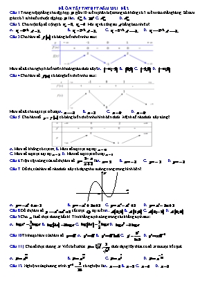 Đề ôn thi Tốt nghiệp THPT môn Toán - Mã đề 002 - Năm học 2021 (Có đáp án)
